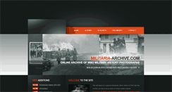 Desktop Screenshot of militaria-archive.com